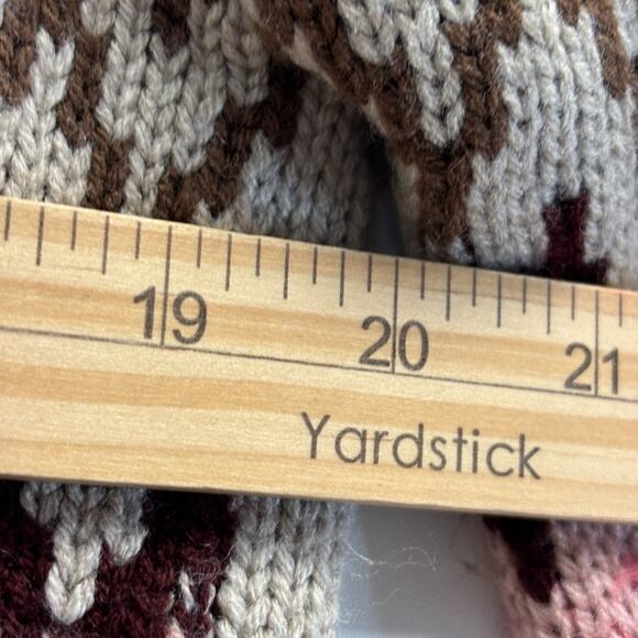 Black Tape Women's Hipster Chevron V-Neck Sweater Size S Neutral Minimalist Cozy - Picture 5 of 7